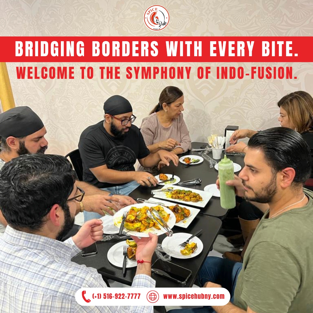 Don't let your taste buds miss the magic! At SpiceHub NY, every bite bridges culture, weaving a symphony of Indo-fusion delights.🌍🌶️ 

#spicehubindofusiongrill #IndoFusionGrill #IndianFoodLovers #IndianGrill #FusionFood #IndianCuisine #IndianFoodie #IndianFlavors