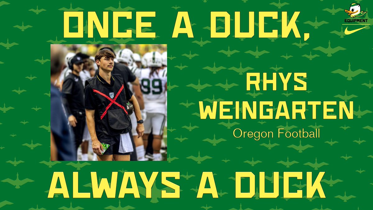 DuckSwag's tweet photo. Happy Senior Night Rhys!

#GoDucks #DuckSwag https://t.co/HZZ5M78Zlk