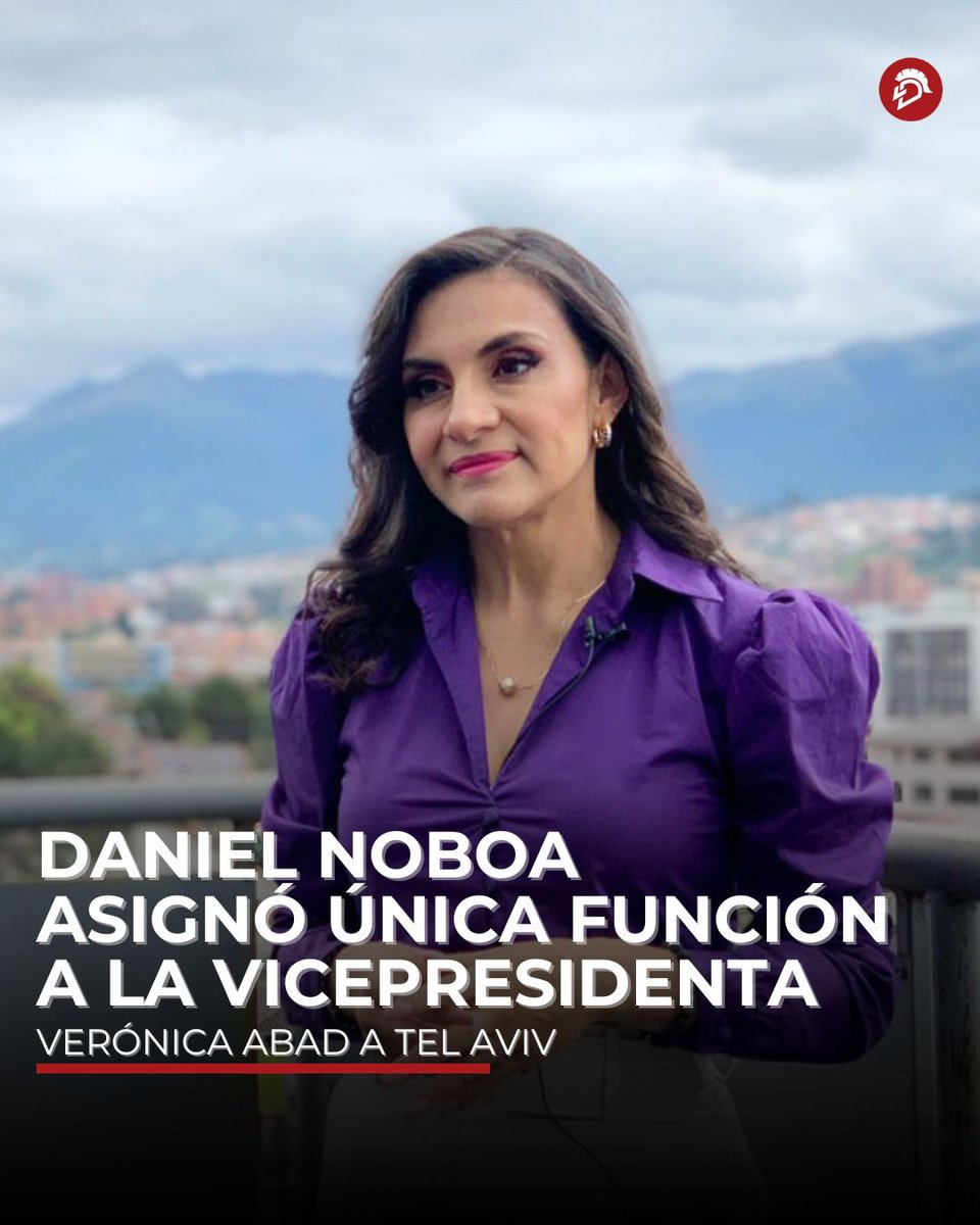 LaDefensaEc's tweet image. De lejitos | La vicepresidenta Verónica Abad (@veroniabad) cumplirá su única función desde la #Embajada en #TelAviv.
Abad fue designada por el presidente Daniel Noboa como colaboradora para la paz en #Israel, en medio del conflicto con #Palestina.