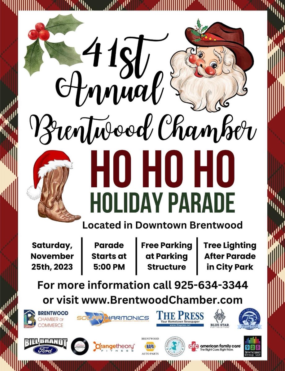 Join us tomorrow November 25 in Downtown Brentwood for our annual Holiday Parade! <a href="/AltmanStudios/">Altman Studios</a> is proud to be sponsoring this event.

If you can’t make it in person, <a href="/thepress_net/">The Press Hometown News</a> will be live streaming the entire event their page!

Tune in at 5pm PST to watch!