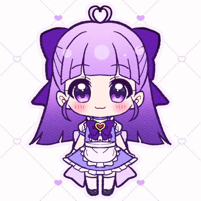 紫ぱっつんガール!(オリキャラ) 
