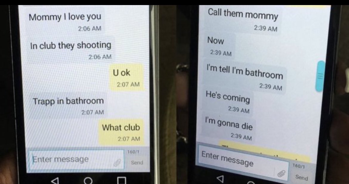 The chilling final texts sent by Eddie Justice, a victim of the pulse night club shooting, to his mother. Eddie was a 30-year-old accountant who was described as “beautiful, outgoing and full of energy.” Omar Mateen carried out the horrific shooting which left 49 dead.