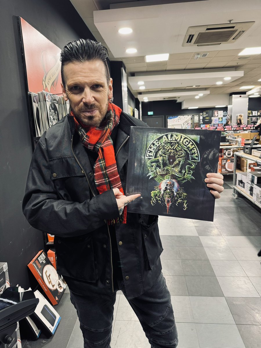 rickywarwick's tweet photo. Representing !! HMV Glasgow !! Brand new Almighty reissues out today !!
Something I’ve always done for the last 35 years is buy a copy of my own album on release day !! @TheAlmightyband @hmvtweets @hmvglasgowbuch https://t.co/MXig1qmkni