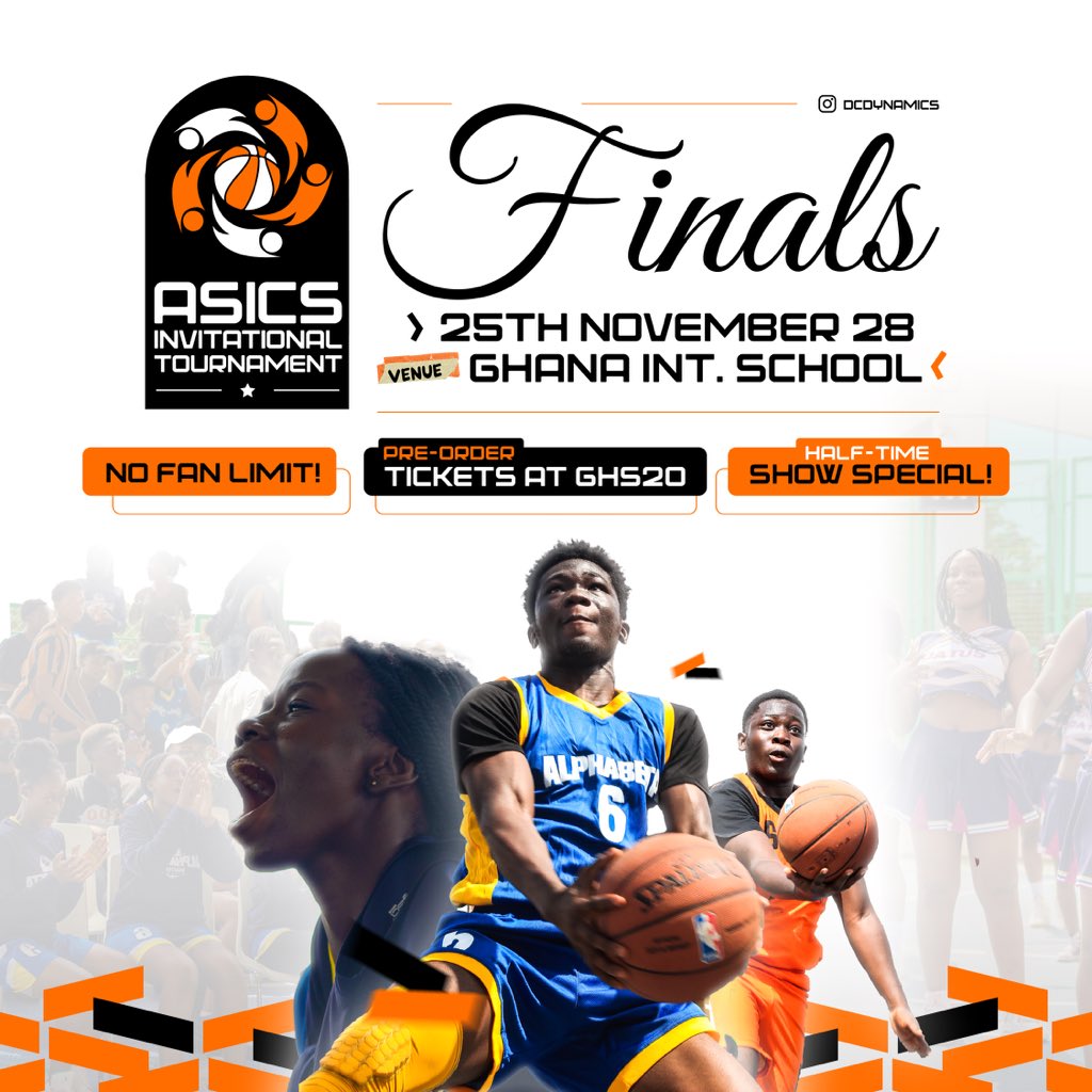 DCDynamics's tweet photo. Itโs time to go for Gold!๐ฅThe #ASICSInvitational Playoffs are happening live tomorrow!๐๐
โฐ: 9:30am
๐: Ghana International School
#LetTheKidsPlay https://t.co/gNJ8ALSo8F