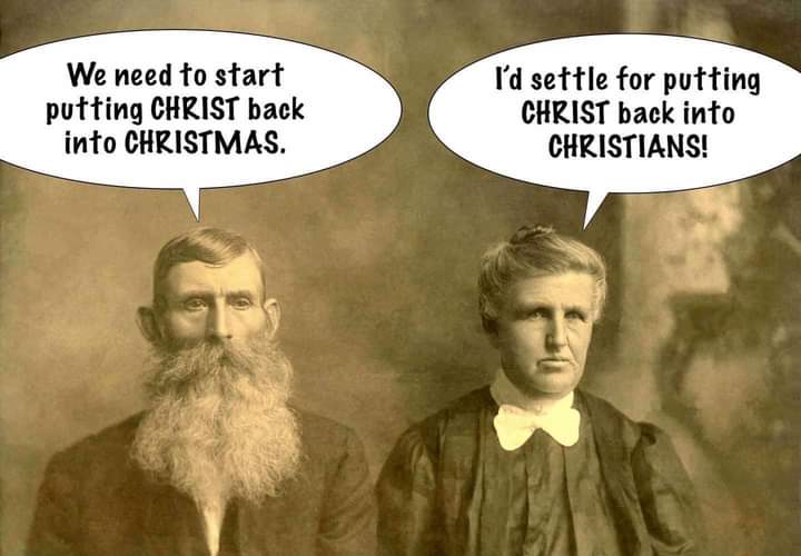 JavaAndJesus's tweet photo. Accurate. If you celebrate Christmas, don't yell at someone who says "Happy Holidays"-especially retail workers.  Maybe they don't celebrate Christmas. Or, this year is looking rough. Maybe their company has a policy. Refer to prior post on "Jerks for Jesus". https://t.co/2Ya2s1WOdh