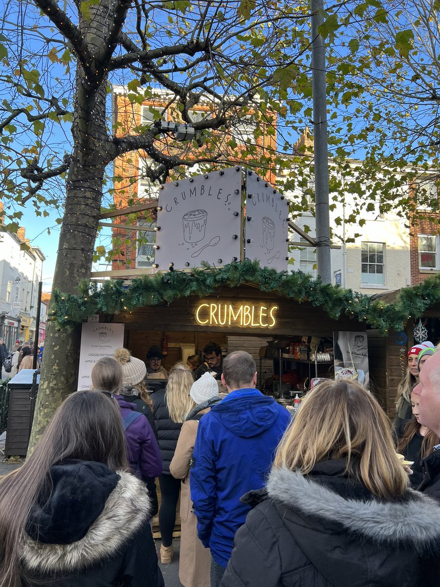 MissSmithKS2's tweet photo. Disaggregated inset day for wellbeing today. Glad to report that I do feel well! 🥰 York was a delight &amp; lots of Christmas shopping done, which I’m glad of with a packed diary coming up. 

P.S - Please excuse bf’s sad looking crumble, he doesn’t have much of a sweet tooth! 😩 https://t.co/xawU92vrKD