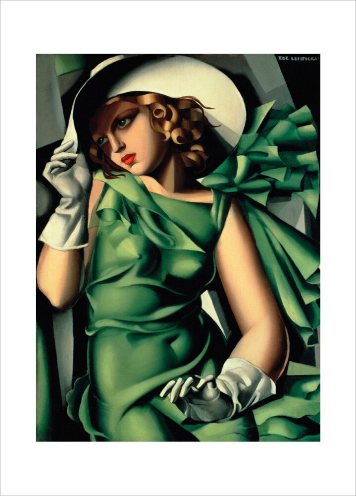 Tamara de Lempicka Young Lady with Gloves (Girl in a Green Dress), 1930