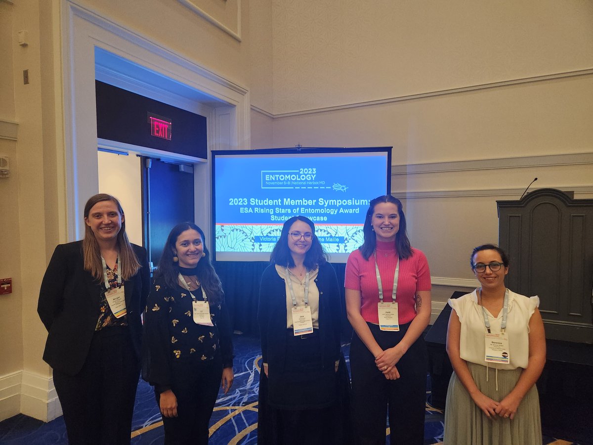 Congrats again to our 2023 Rising Stars of Entomology Award winners! We enjoyed hearing how students from each of ESA's Sections went above and beyond! #entsoc23 #studentsuccess #stemwomen #risingstars #Entostudents