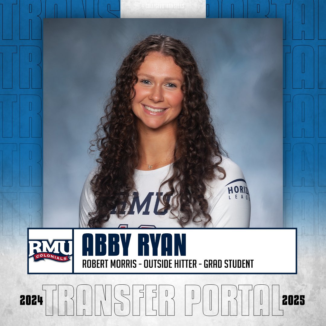 CVBTransfers's tweet photo. 𝗜𝗻 𝗧𝗵𝗲 𝗣𝗼𝗿𝘁𝗮𝗹

✏️: Abby Ryan
🏐: Outside Hitter
🎓: Grad Student
📍: Robert Morris

#CollegeVBTransfers | #NCAAWVB https://t.co/a5jESsxKIs