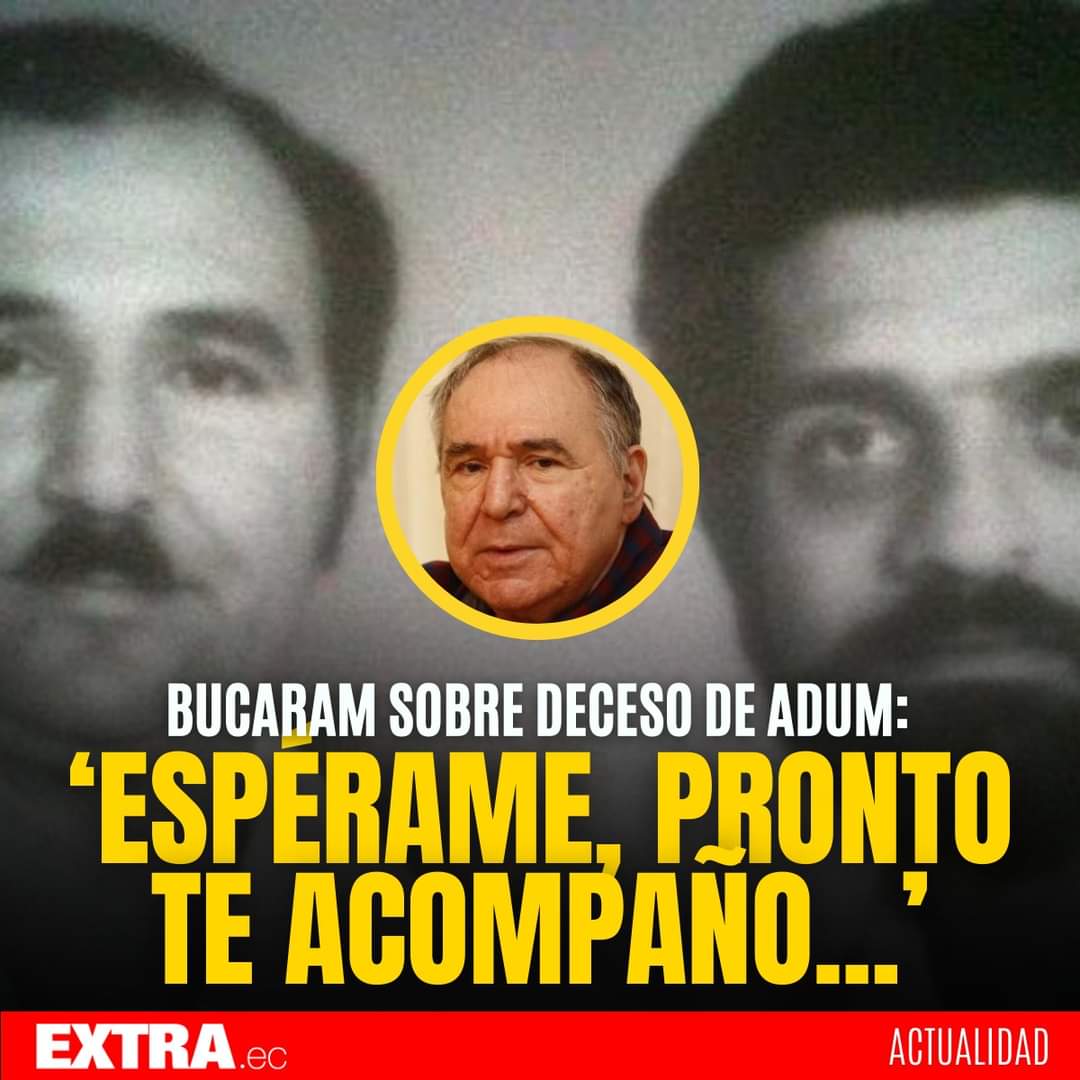 QuitoNoticias1's tweet image. 🔴Con un largo y sentido mensaje se despidió #Abdalá Bucaram de su amigo Alfredo #Adum, fallecido en Guayaquil. Ambos compartían una añeja relación.

Léelo completo en el @DiarioExtraEc: ow.ly/4ubJ50Qb8mv