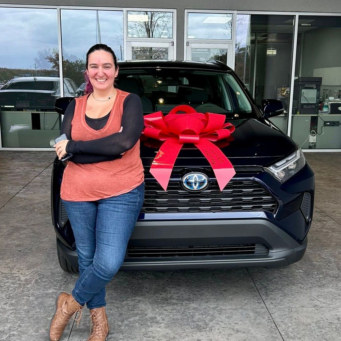 🎉 Let's give a roaring Marietta Toyota welcome to our newest road warrior, Jessica! 🚗💨 Jessica is absolutely over the moon with her sleek new 2023 Toyota RAV4 Hybrid, and we're thrilled to be a part of her adventure! 🌟 #DreamCarAchieved #MariettaToyotaFamily #NewCarAdventure