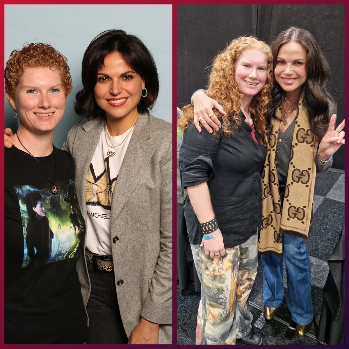 WickedQueenSwan's tweet photo. 5 years ago I met Rebecca and Lana for the first time, it was truly magical!🥰 Last sunday I met Lana again, it was so amazing to meet her again!❤️‍🔥Hopefully Bex will come back to Dutch Comic Con soon! And also Lana again please😊
@bexmader @LanaParrilla #bexmader #lanaparrilla https://t.co/zrZNea2wil