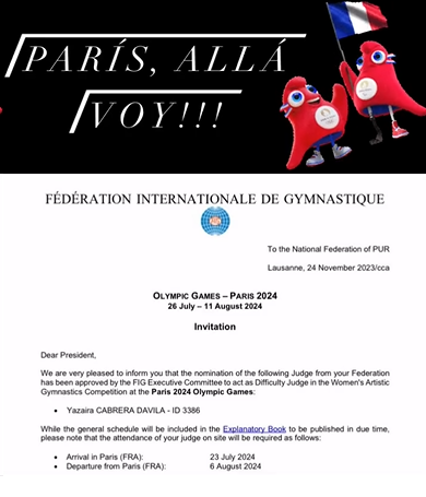 yazairac's tweet photo. Una de las mejores noticias que he recibido en la vida. El sueño de todo juez: la invitación a los Juegos Olímpicos. ¡Voy a darlo todo representando a mi país 🇵🇷 y a la UPAG 🌎 en París 2024! https://t.co/fW7dQDSorX