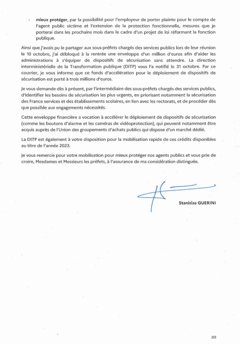 Stanislas Guerini tweet media