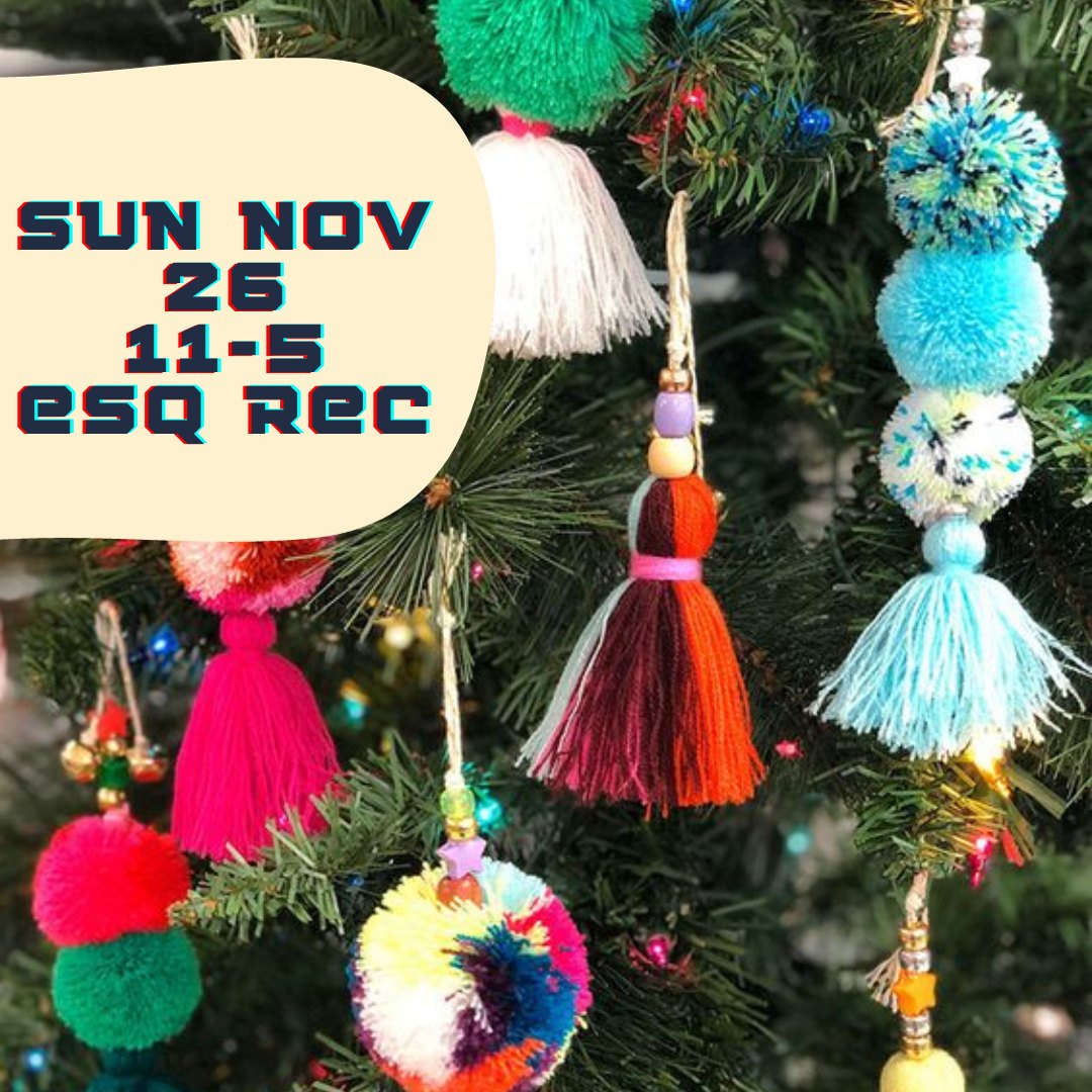 Come to our Holiday Market to make yarn ornaments with us and ECAH! Stay, or grab a take home kit! Welcome crafters of ALL AGES. Esq Rec Centre, Sun, Nov 26 11-5 We acknowledge the support of the Province of BC Community Gaming Grant program for the funding for this event. #yyj