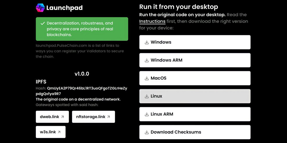 BREAKING: #PulseChain just went 100% decentralized 

You heard it right. We just went absolutely censorship resistant. This was an enormous step towards empowering YOU while removing power from all middlemen

HEX, PulseChain, PulseX and the bridge are now all files YOU run from