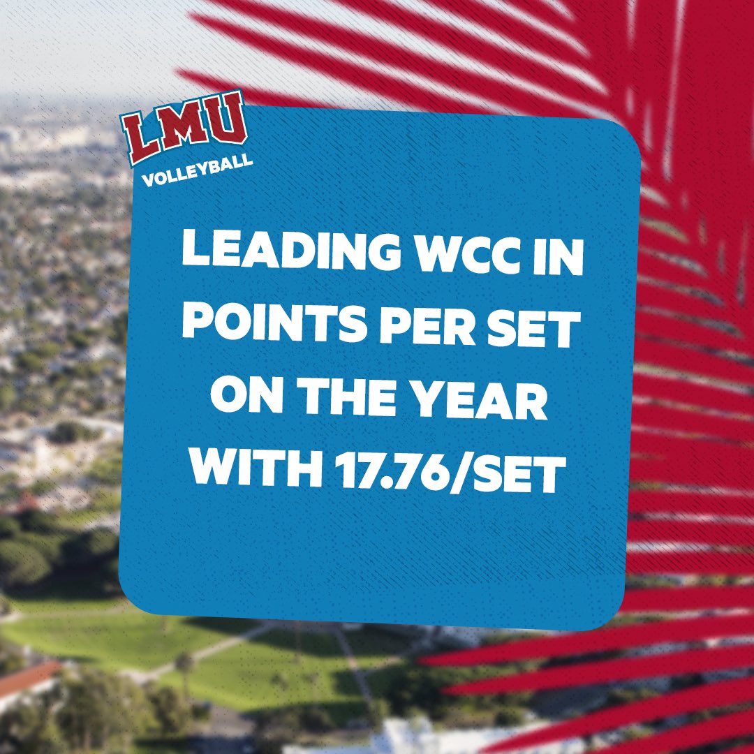 We set the court on fire this season with an impressive 17.76 points per set 🔥🔥 – leading the WCC 🏐 @NCAAVolleyball #RestoreTheRoar