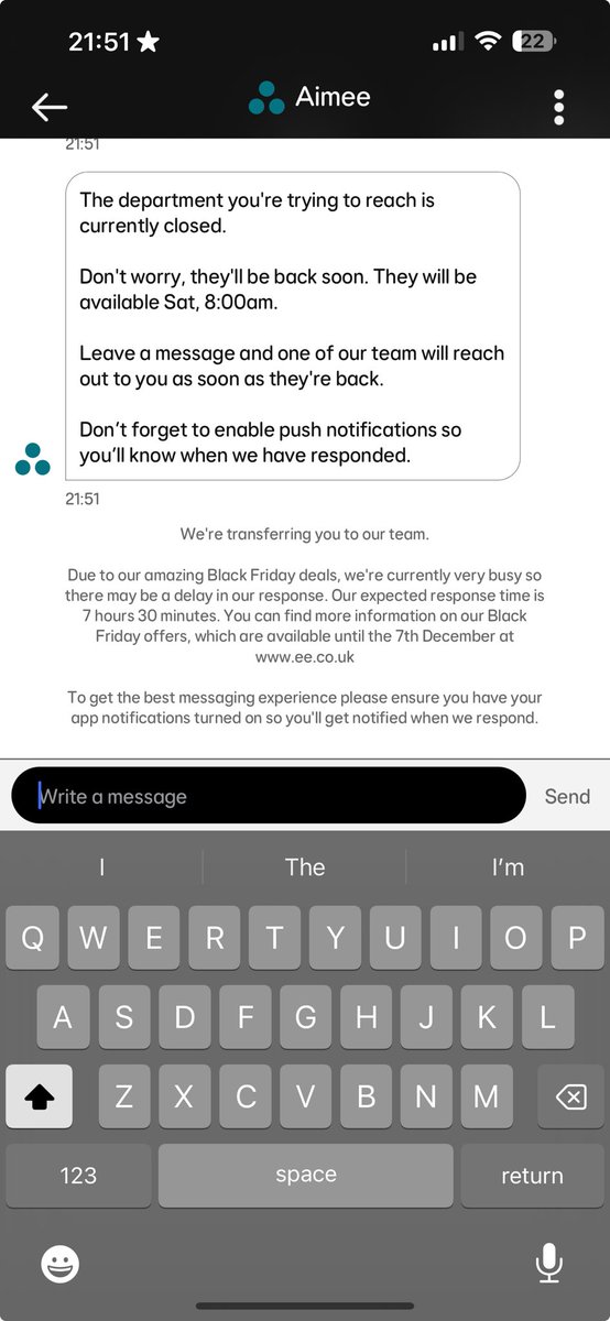 ⁦. <a href="/EE/">EE</a>⁩ you are a joke. Customer service is the ONLY thing that differentiates a commoditised service like mobile. You have overcharged me since Sept.