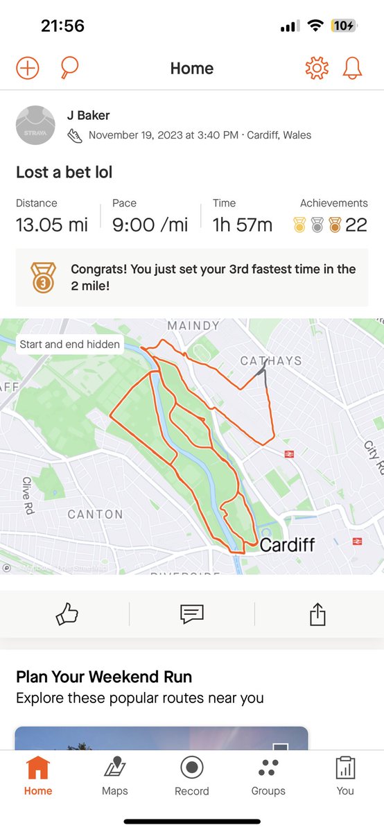 JBakes2003's tweet image. Last weekend, lost a bet to my housemate 😂