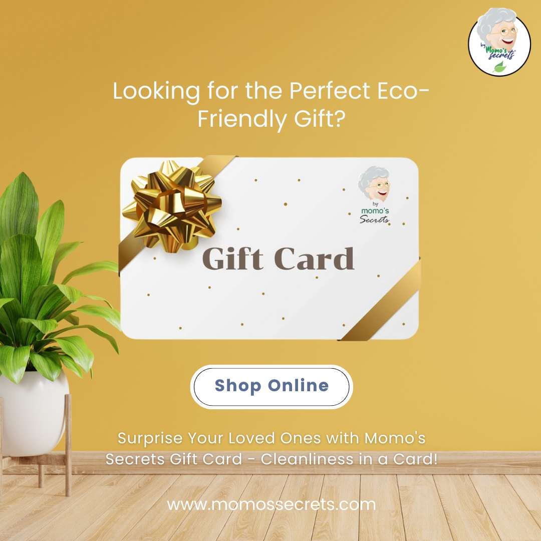 Gift green with Momo's Secrets! 🌱 A gift card that's more than a gesture - it's an invite to eco-friendly, effective cleaning with Simply Magic. Perfect for loved ones to choose their natural cleaning favorites. Spread joy & sustainability! 🌿 #GreenGifting #EcoFriendlyGift