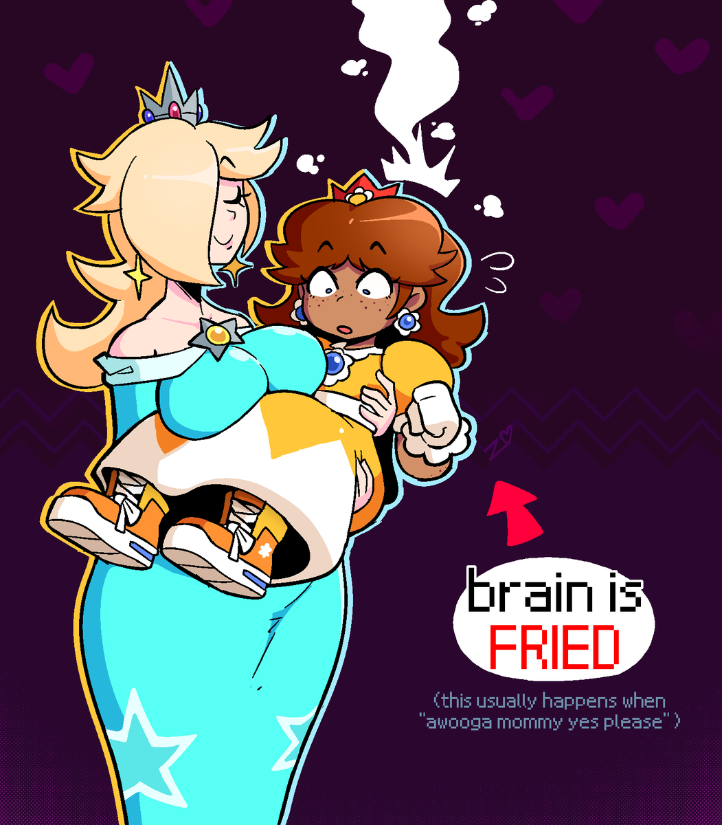 Zepiereite's tweet photo. daisy and rosalina if nintendo wasn't messing around https://t.co/rDgVfv2Oey