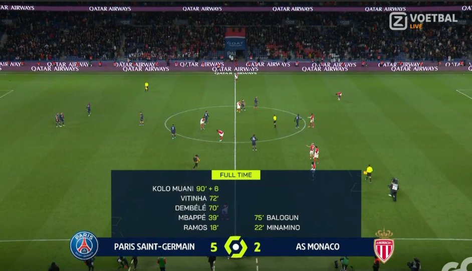 FT PSG 5 Monaco 2 #PSGASM