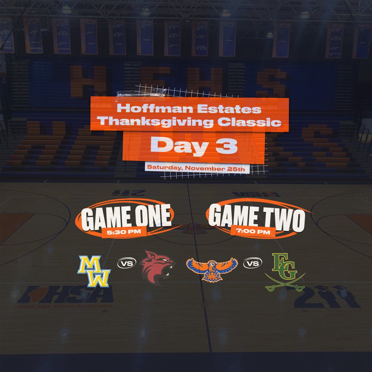 Hoffman Estates Thanksgiving Classic
Day 2 (Wednesday) scores +
Day 3 (Saturday) schedule ⬇️

<a href="/HSBBALLjg/">Jack Gleason</a> <a href="/dhpreps/">Daily Herald Preps</a> <a href="/hoops_view/">Chicago Lake View High School Hoops</a> <a href="/MWBBASKETBALL/">Maine West Boys Basketball</a> <a href="/EGBoysHoops/">Grenadier Basketball</a> <a href="/ILL_HS_Hoops/">Illinois High School Hoops</a> <a href="/mjnowsports/">Matt Now Sports Blog</a> <a href="/tdc200/">Big Tim</a> <a href="/michaelsobrien/">Michael O'Brien</a>
