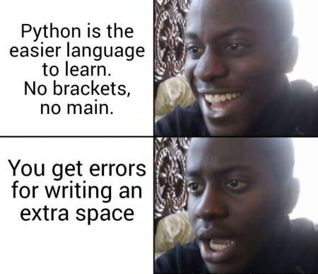 Ultracode797's tweet image. 😄🐍When you start Python be like: