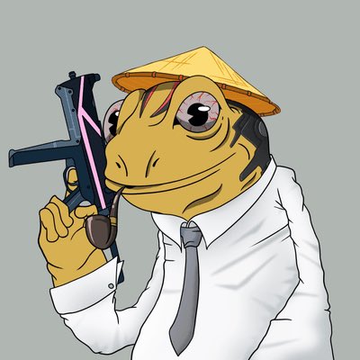 The Big Brawler (@thebigbrawler) on Twitter photo Acquired this <a href="/CyberFrogsNFT/">Cyber Frogs (!FF)</a>
I love the gun.
It’ll be added to BitBrawl as a playable character. Acquired this <a href="/CyberFrogsNFT/">Cyber Frogs (!FF)</a>
I love the gun.
It’ll be added to BitBrawl as a playable character.