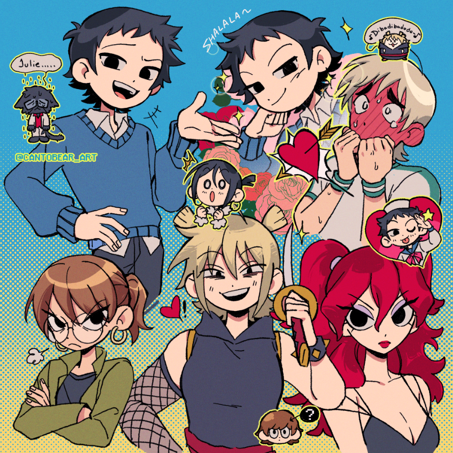 cantobear_art's tweet photo. finally had the chance to sit down and watch the scott pilgrim anime... it was so fun and stylishly animated!! https://t.co/55quBNjjVM