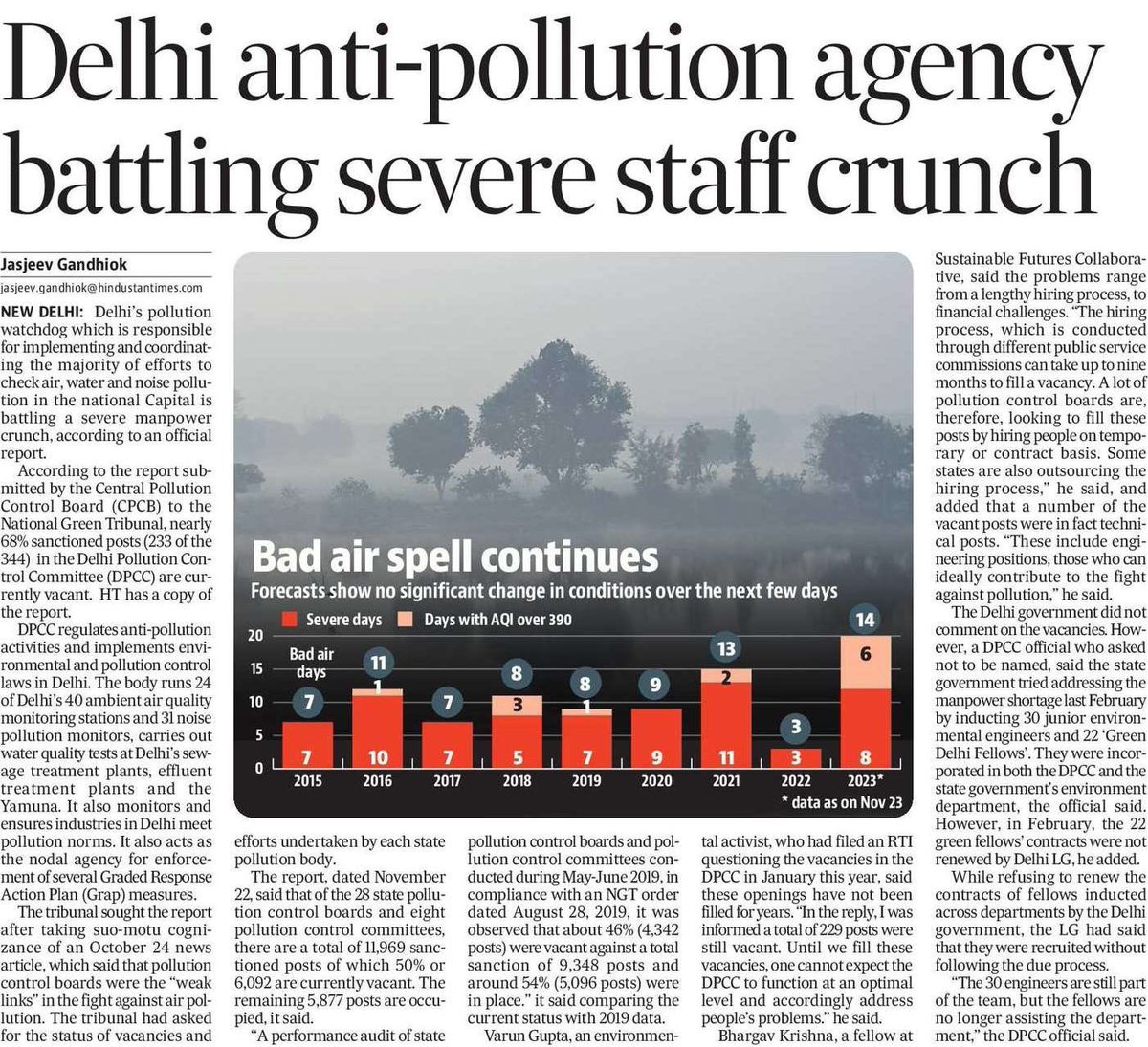 BhavreenMK's tweet photo. How many years and lives must be sacrificed to address the fundamental task of filling vacant positions in state pollution boards?

@PMOIndia @ArvindKejriwal @CAQM_Official @CPCB_OFFICIAL @DPCC_pollution https://t.co/eo5NzEGnFK