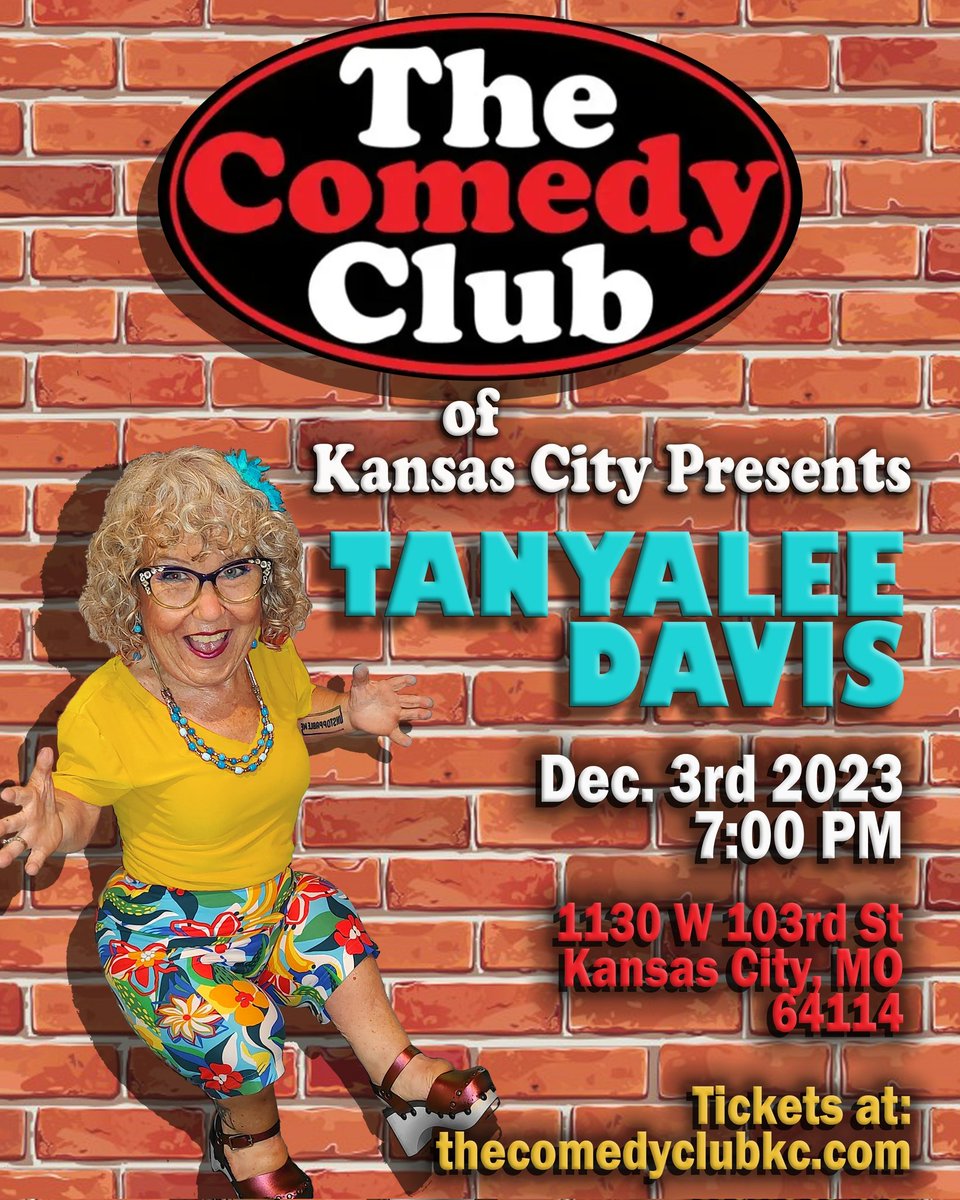TanyaleeDavis's tweet image. Tanyalee Davis headlines @TheCdyClubKC for ONE NIGHT ONLY Dec 3, 2023. Tixs  thecomedyclubkc.com/shows/230813
@KansasCity @KCStar @KCCIr @kcalnews #comedy #comedyclub #kansascitymo #comedyclub #TanyaleeDavis