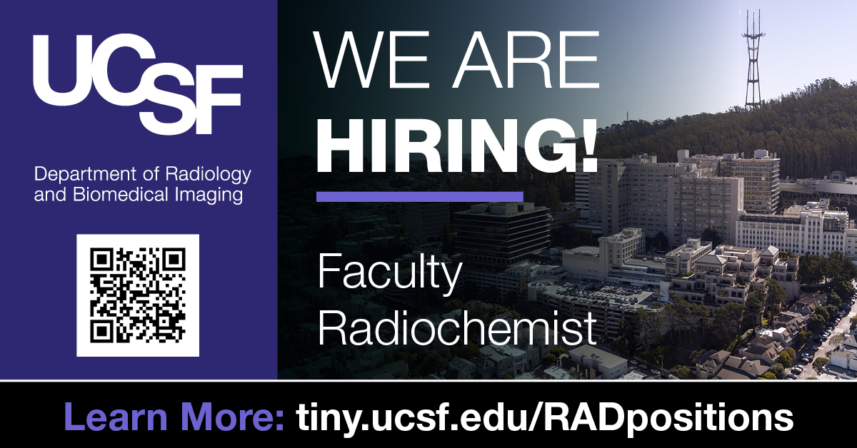 We're hiring a Faculty Radiochemist to drive research in radiopharmaceutical chemistry! If you have a proven track record in synthesizing new agents & a desire to collaborate across departments, apply now ➡️ aprecruit.ucsf.edu/JPF04796