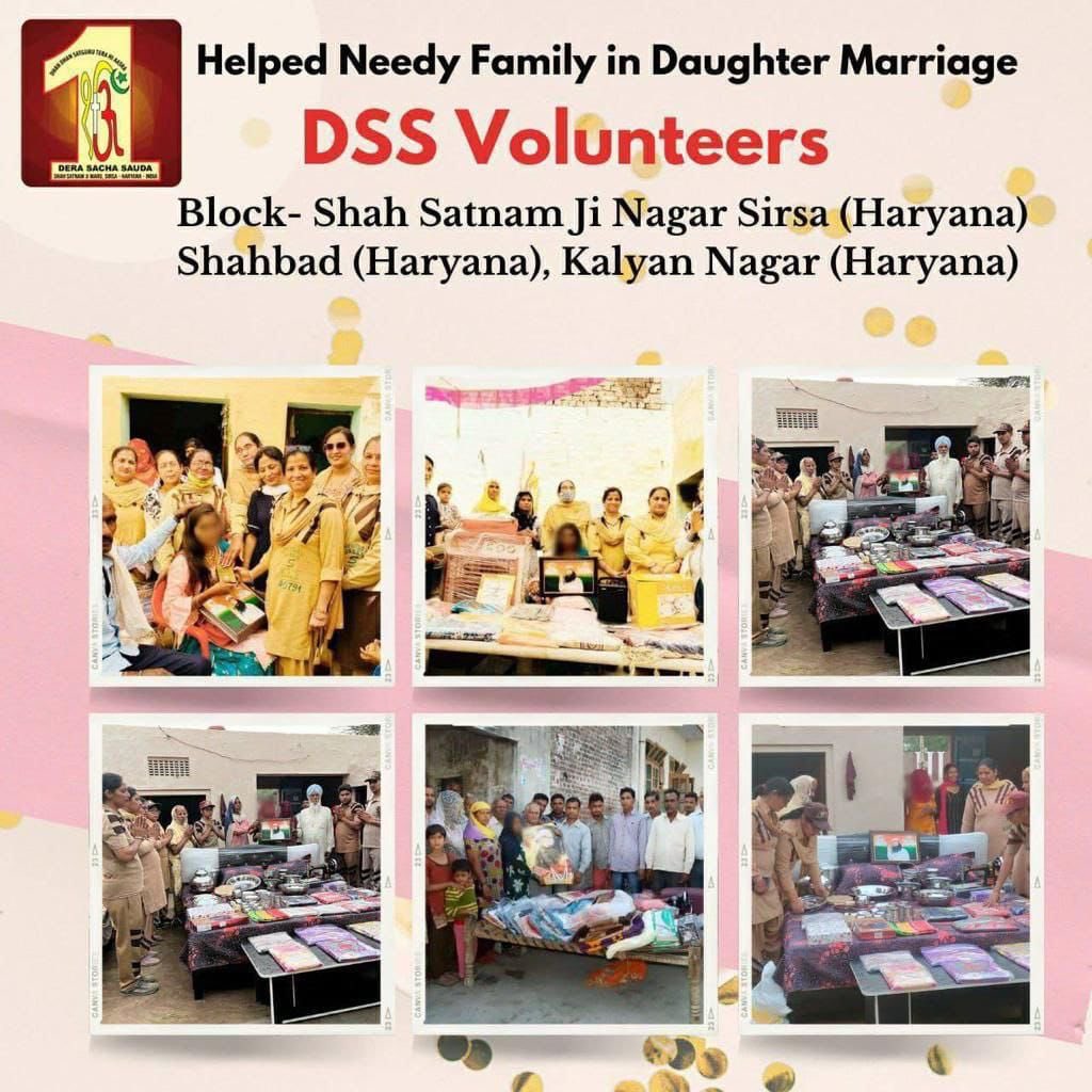 LectBrar's tweet photo. It is always great to see how Dera Sacha Sauda people come forward to help the millions by doing welfare works under the guidance and blessings of their guru Saint Ram Rahim Ji.#Aashirwad
#SaturdayVibes https://t.co/xktO64bjPf