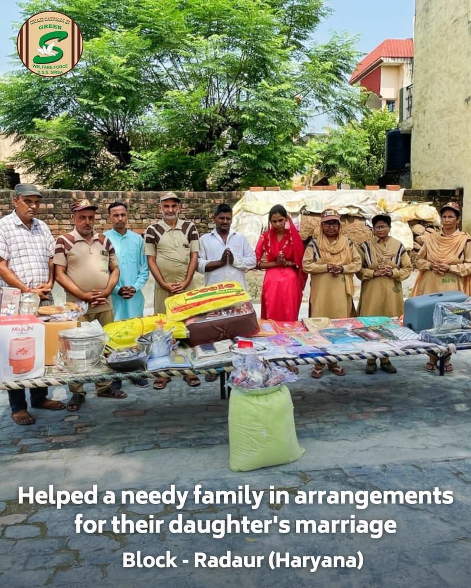 LectBrar's tweet photo. It is always great to see how Dera Sacha Sauda people come forward to help the millions by doing welfare works under the guidance and blessings of their guru Saint Ram Rahim Ji.#Aashirwad
#SaturdayVibes https://t.co/xktO64bjPf