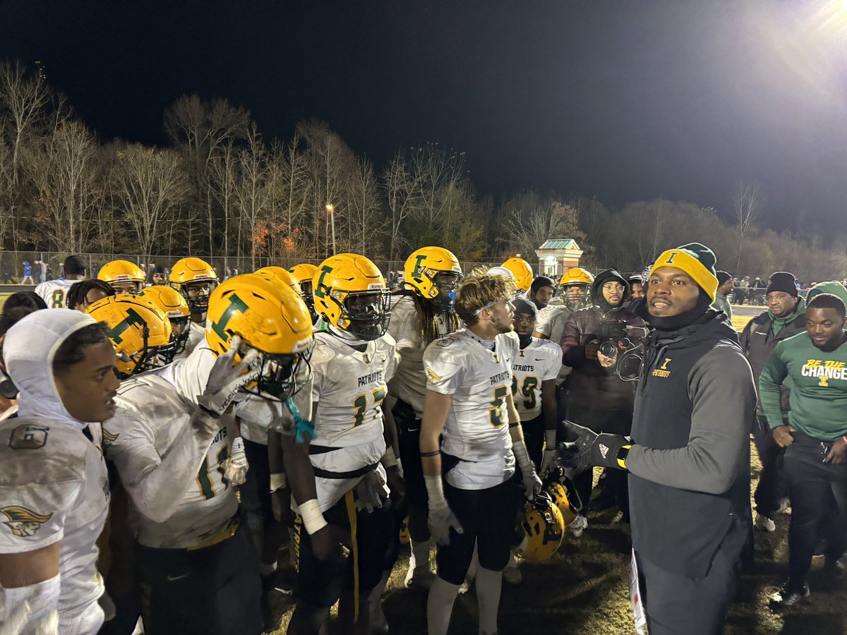 In front of a sold-out stadium rocking with history and passion, arch rivals Independence and Butler competed in a playoff game for the ages.

10-7 Indy wins and advances to the North Carolina Final Four.

The Big I is back. 

 <a href="/BigIFootball/">Independence FB</a>