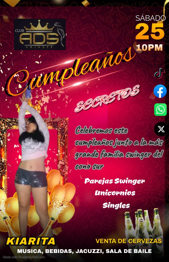 AlexEventosSw's tweet photo. Están invitados al cumpleaños de mi bella pareja Kiara en el hotel secretos SJM 
Parejas, unicornios y singles informes al WhatsApp 999245444 https://t.co/nHBnjXluIT