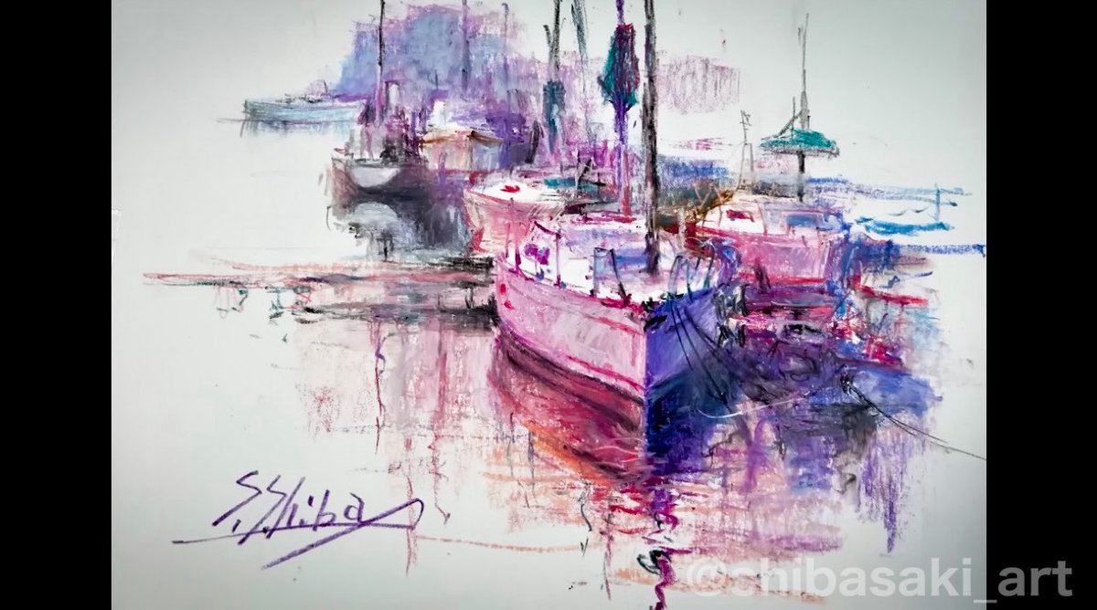 柴崎春通　柴崎おじいちゃん先生 作品集  クレヨン画集　紫 パープル おじいちゃん先生」柴崎春通氏と共同開発の大人のクレヨンに16色