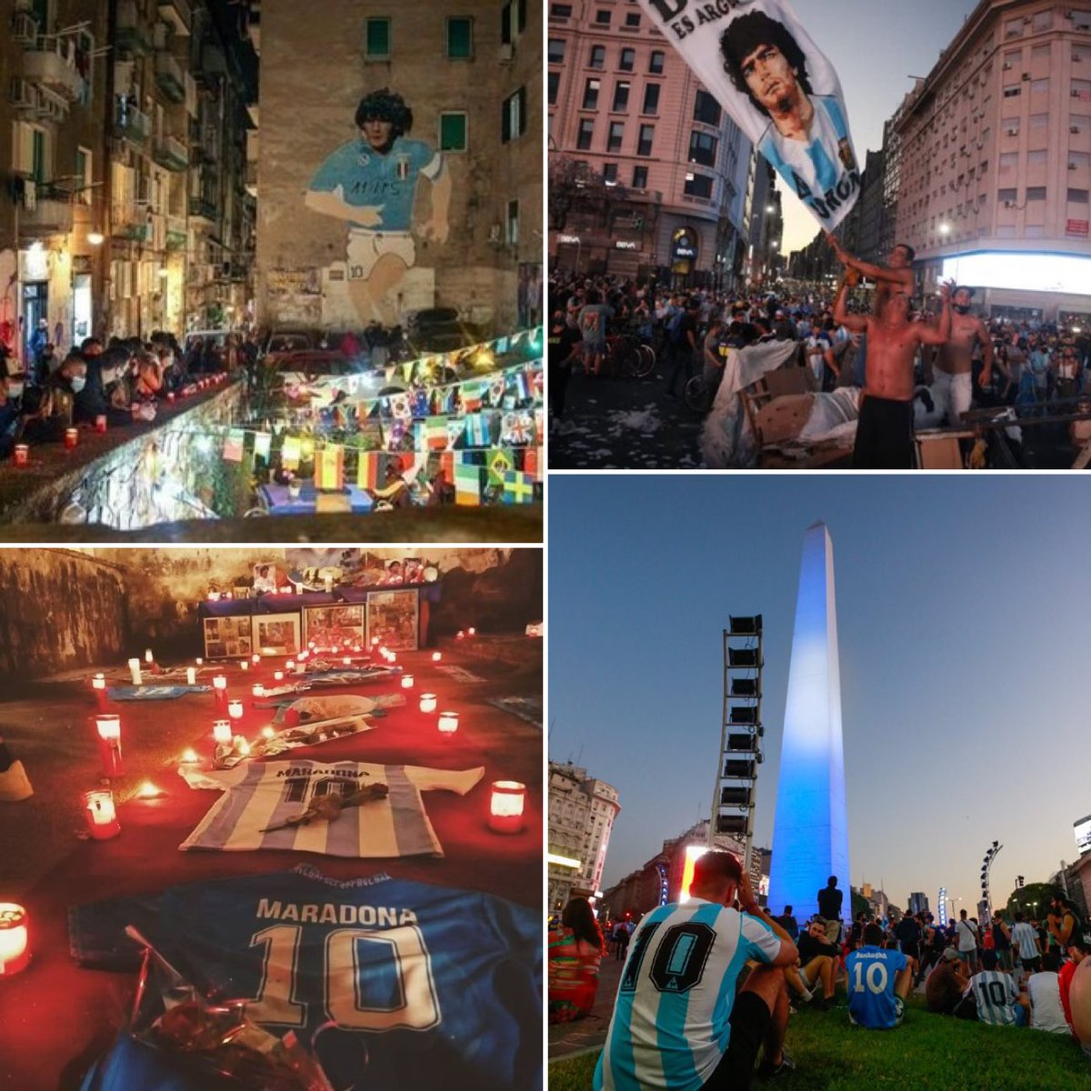 AleLiparoti's tweet photo. 3 años de un día que va a doler toda la vida. 

Maradona siempre va a estar vivo en el pueblo. ♥️ https://t.co/ZaEXeiww5F