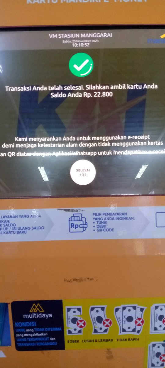 DhevantiS's tweet photo. @PT_Transjakarta halte Manggarai mesinnya kenapa ya??? Masa saya top up 20k ga masuk, pdhl udh ada tulisannya berhasil dan saya yakin sudah jelas mengklik berhasil tpi sadonya kosong????? Tolong jelasin saya harus top up 2x jdinya! https://t.co/2XX8Njgnrq