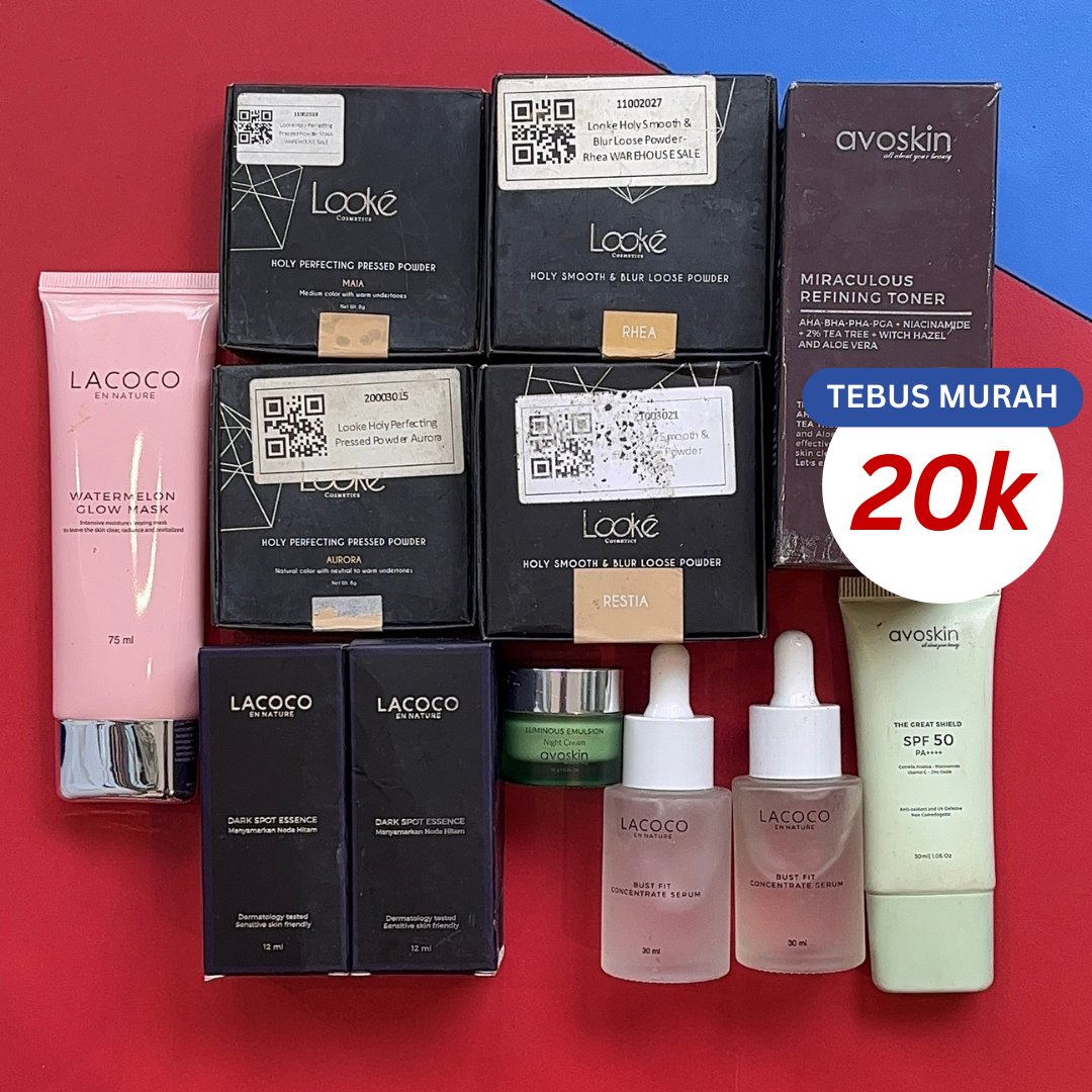 msbb_id's tweet photo. BANJIR DISKON UNTUK WARGA JOGJA ‼️

Habis gajian, saatnya meluncur ke MSBB POPSTAR di depan kantor AVO!

Skincare makeup lokal diobral mulai Rp 1.000 🤩

Kalian juga bisa tebus murah ini cuman 20k aja:
✨ Lacoco Dark Spot Essence
✨ Avoskin Miraculous Refining Toner dll