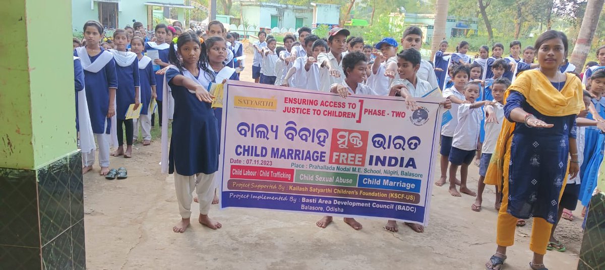 BADCBalasore's tweet photo. @BalVivahSeAzadi #childmarraigefreeindia
#freedomnow
#childsexualabuse
At- Prahallada Nodal school ,Jadida , Nilgiri Balasore.
#BADC-kSCF-us https://t.co/0bvXWPreaT