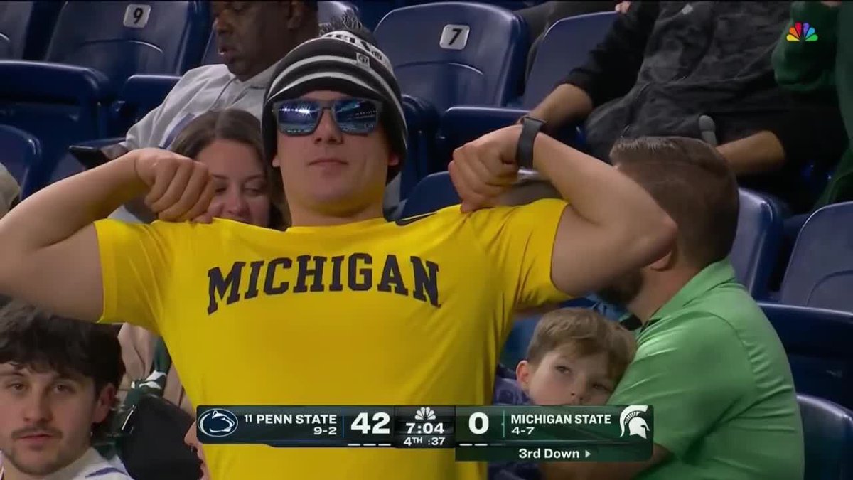 MichiganOnBTN's tweet photo. He’s ready for tomorrow. 〽️ https://t.co/RmjdurmMLp