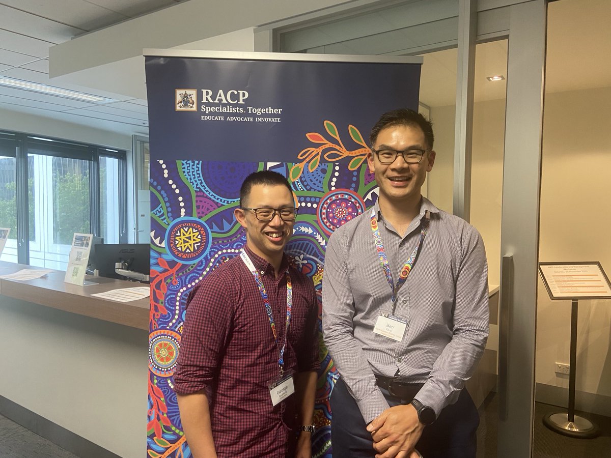 Ben Kong (@drbenkong) on Twitter photo Great to see the founding YOGI <a href="/g_auyeung/">George Auyeung</a> in person @ the inaugural RACP AMD Leadership Workshop and learn that he is climbing the ranks in his organisation. These are the dizzying heights you can rise to from <a href="/ausyoungoncs/">ausyoungoncs</a>! Great to see the founding YOGI <a href="/g_auyeung/">George Auyeung</a> in person @ the inaugural RACP AMD Leadership Workshop and learn that he is climbing the ranks in his organisation. These are the dizzying heights you can rise to from <a href="/ausyoungoncs/">ausyoungoncs</a>!