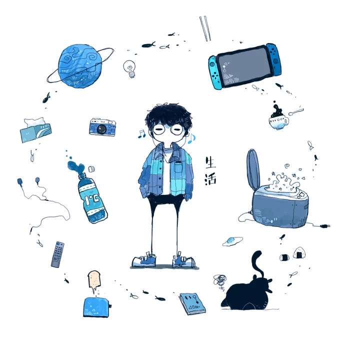 早起きしたので落書き。 