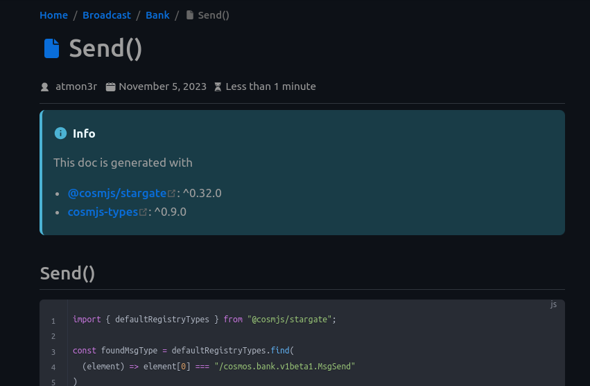 atmon3r's tweet image. My repo of  #CosmJs doc example is update to 0.32.0  ⬇️

atmoner.github.io/cosmjs-example…
