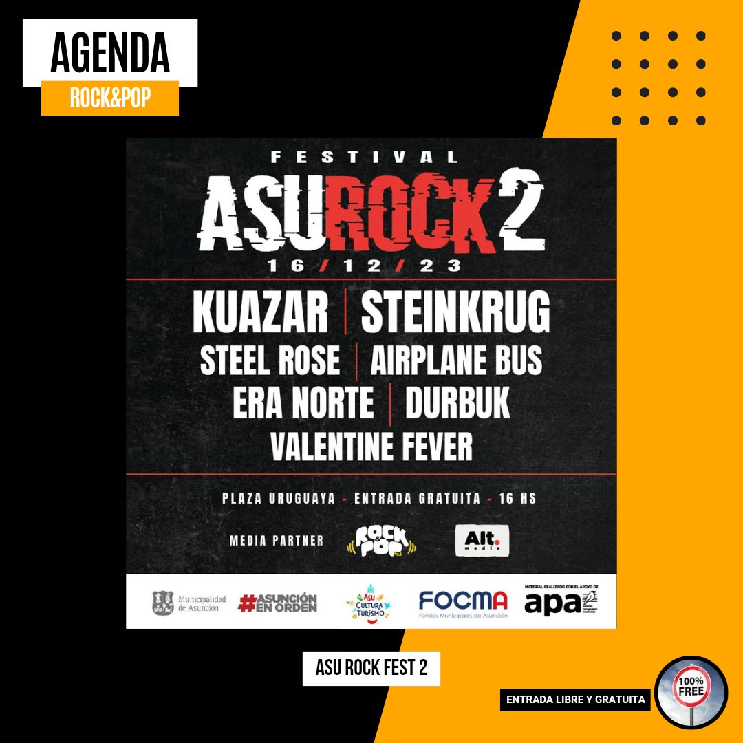 #AgendaRockandPop 📒🎸: Los eventos y shows de este finde + los próximos conciertos y festivales 😎

¡Deslizá, mirá que podes hacer este noche y agendá lo que se viene! 😌

Contactos para difusión: contactorockandpop955@gmail.com 📲💻

#RockandPop 🎸
#955FM ⚡