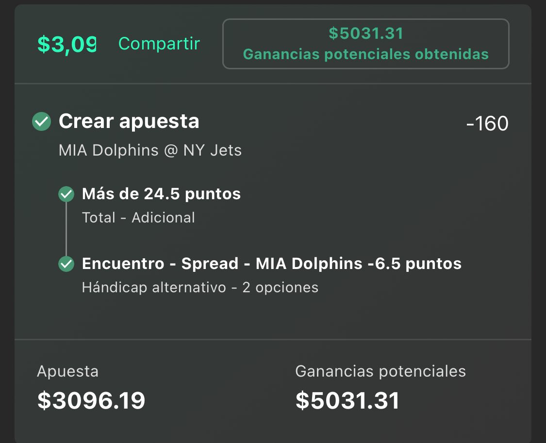 elcapitanpicks_'s tweet photo. ¡RETO ESCALERA GRATIS GANADO!✅🔥@Tipsperrones365 

$500 - $5000 🤑💰

PASO 1: $500 - $916 ✅
PASO 2: $916 - $1621 ✅
PASO 3: $1621 - $3.096 ✅
PASO 4: $3.096 - $5.031 ✅

Todo se fue gratis en mi telegram, te unes o vas a seguir sin ganar? 👇🏼

https://t.co/F9JLAFq17L https://t.co/MOzjpzeChL
