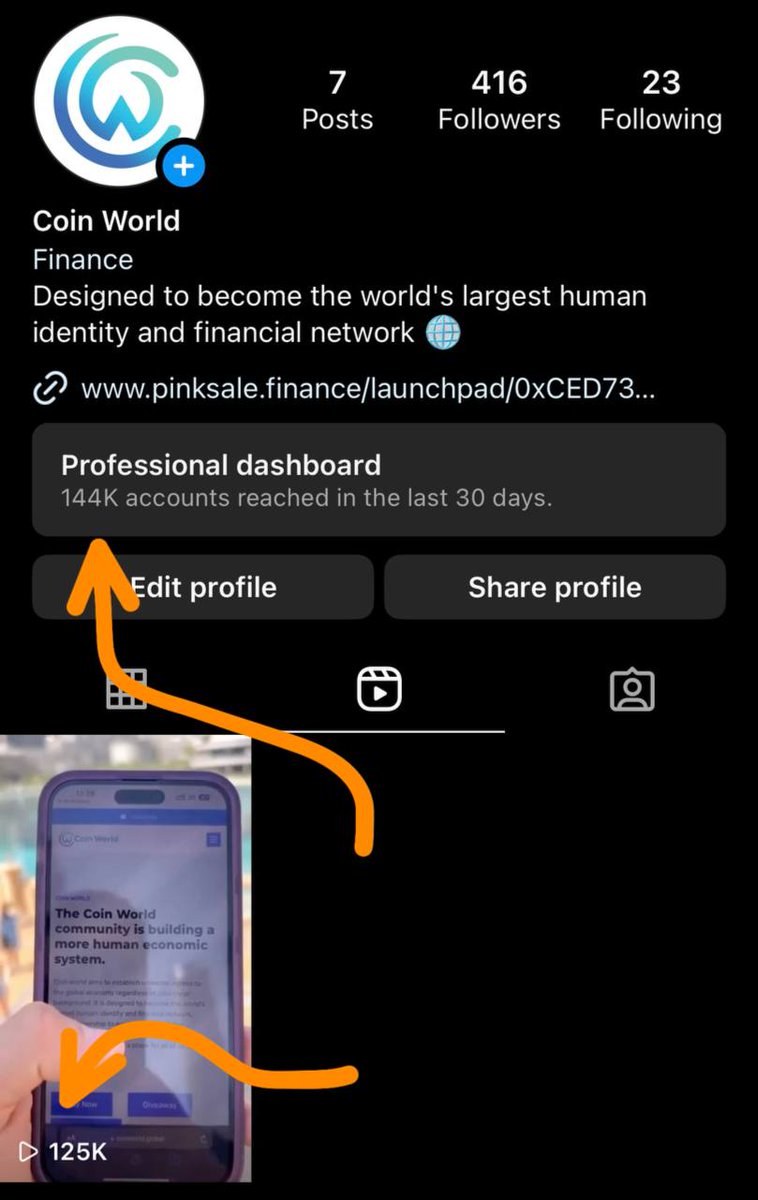 The token with the most hype in the pinksale is called CoinWorld! 🌍 #INSTAGRAM #BNB #BSCGemsAlert