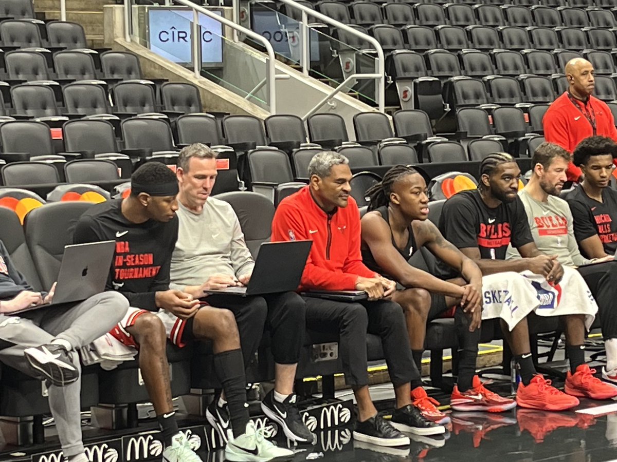 Bulls getting their pre-game work in before tonight’s In-Season Tournament game against the Raptors. I’ll be on the call with @Stacey21King at 6:30 on @NBCSChicago.